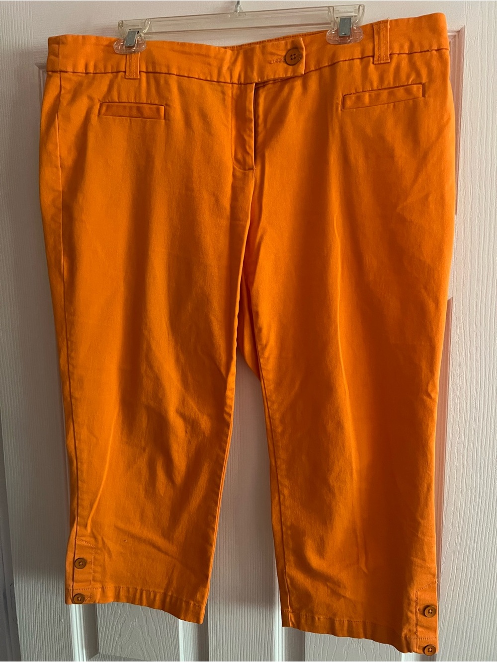 Dalia Collection Orange High-Waist Pants